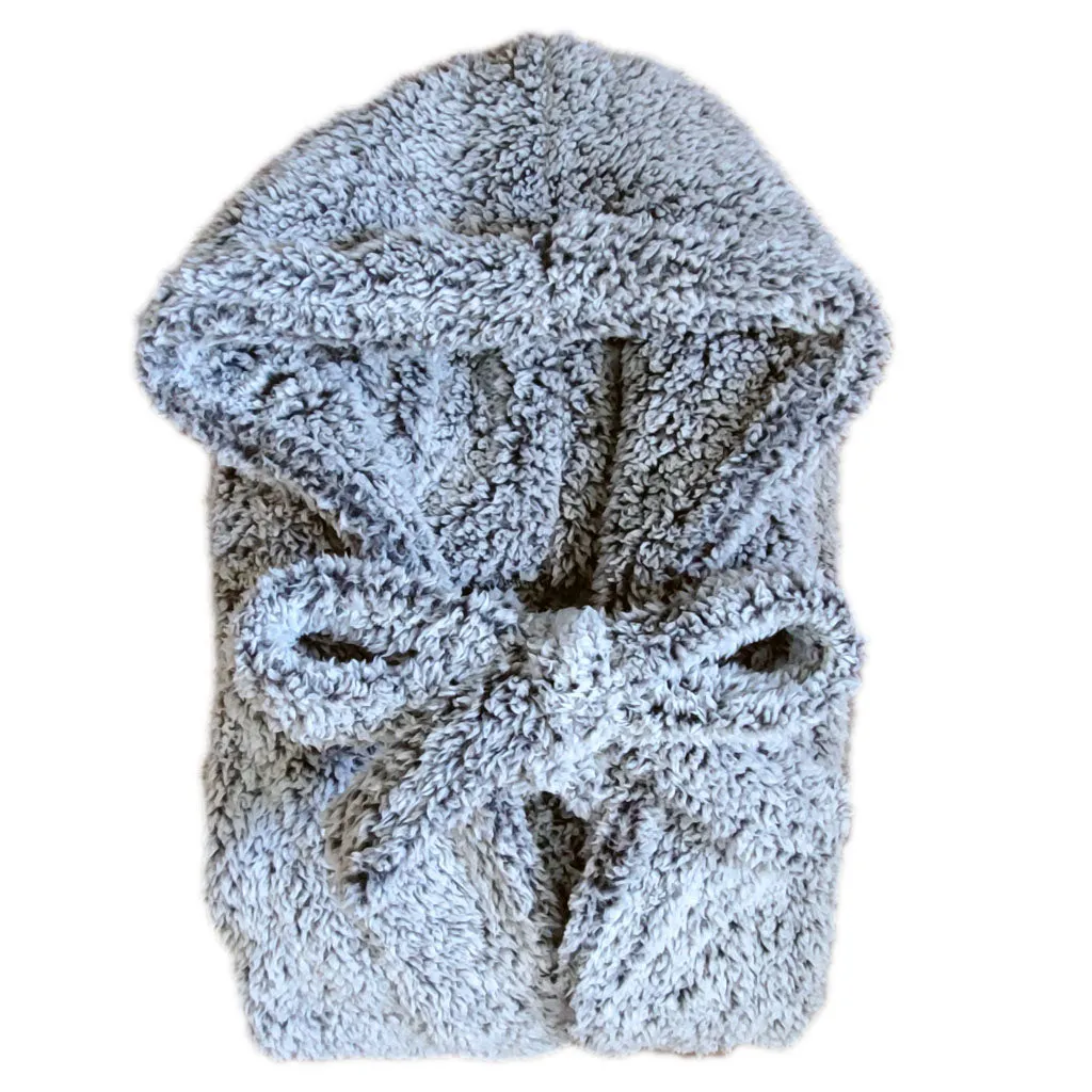Hygge Hooded Plush Sherpa Robe