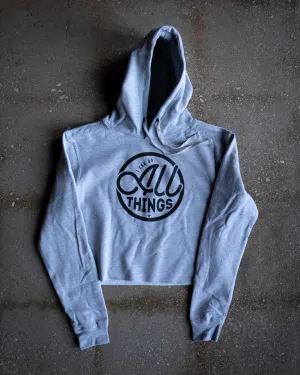 I Can Do All Things Cropped Adult Sponge Fleece Hoodie