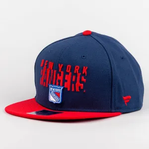 Šiltovka Fanatics NHL Fundamental Color Blocked Snapback New York Rangers modrá/červená