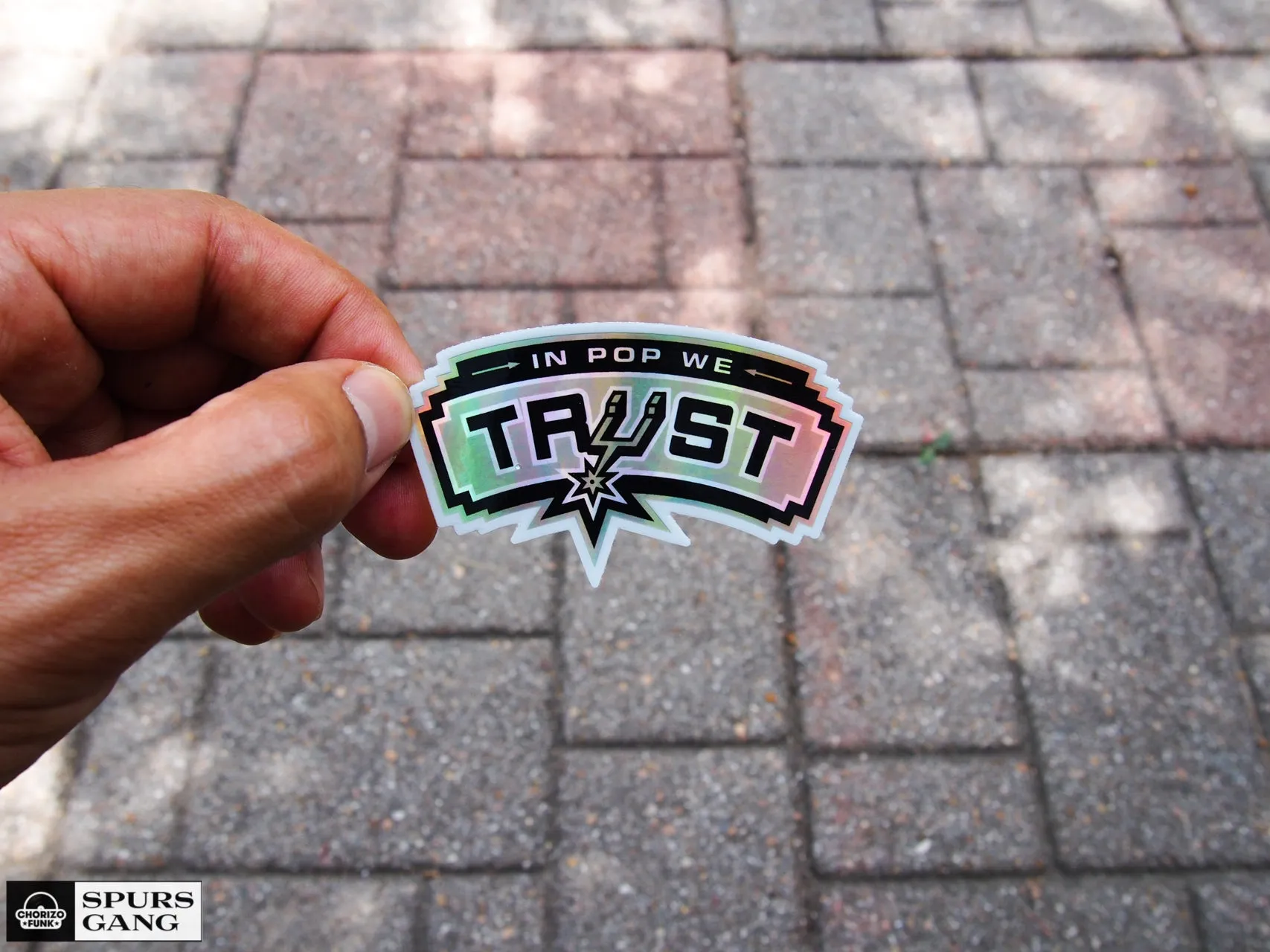 In Pop We Trust-Holographic Sticker