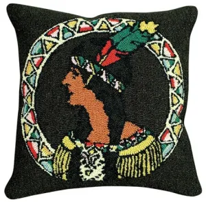Indian Maiden Decorative Pillow
