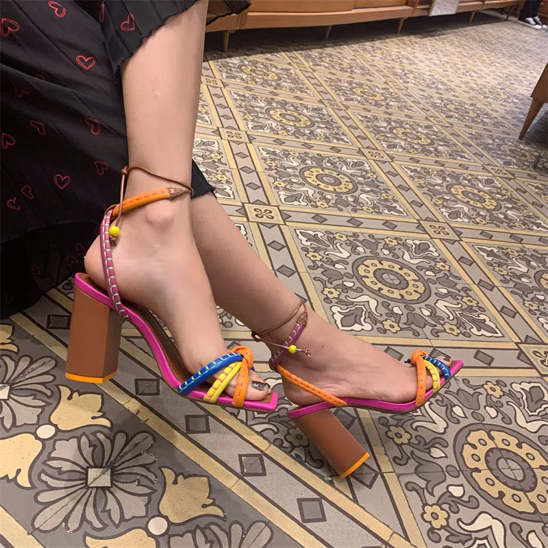 INSTOCK-High heel women fish mouth sandal