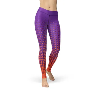 Jean Orange Dots