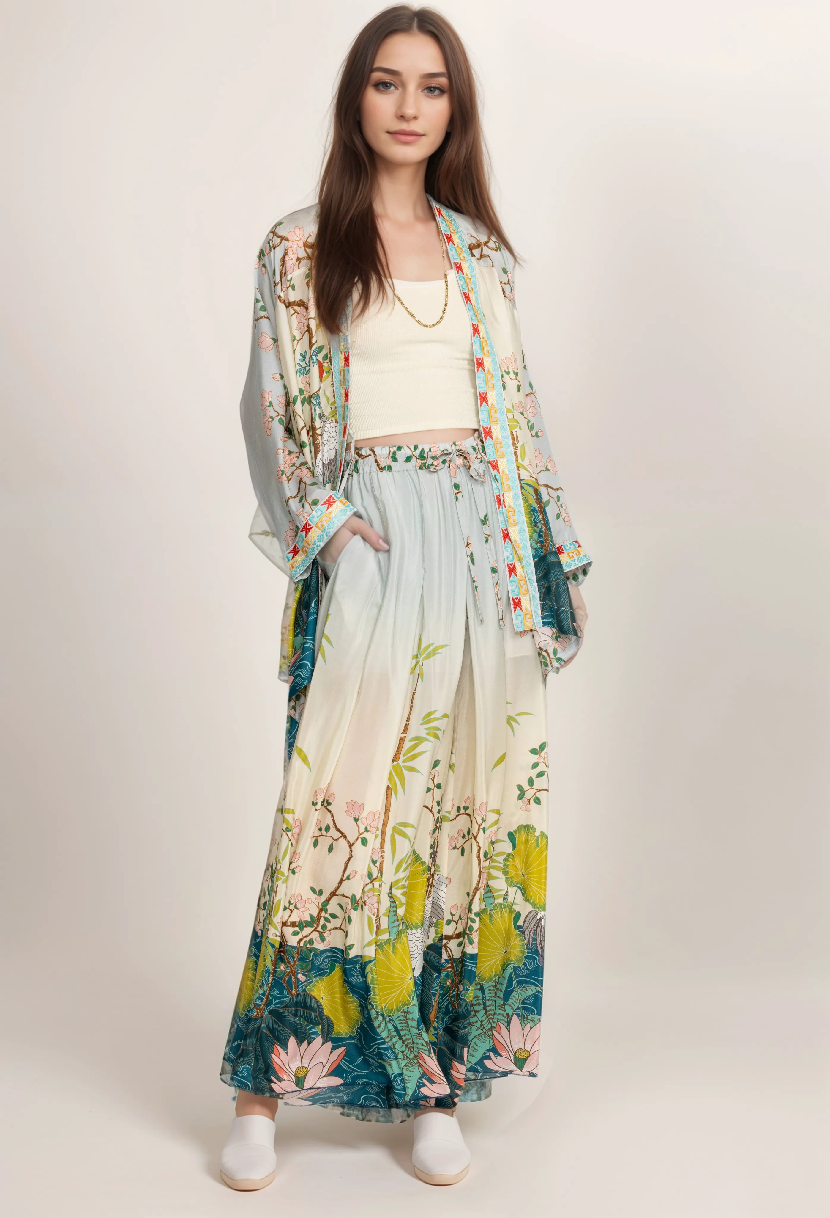 Johnny Was Pribasa Lined Arya Pant C63624 Boho Chic