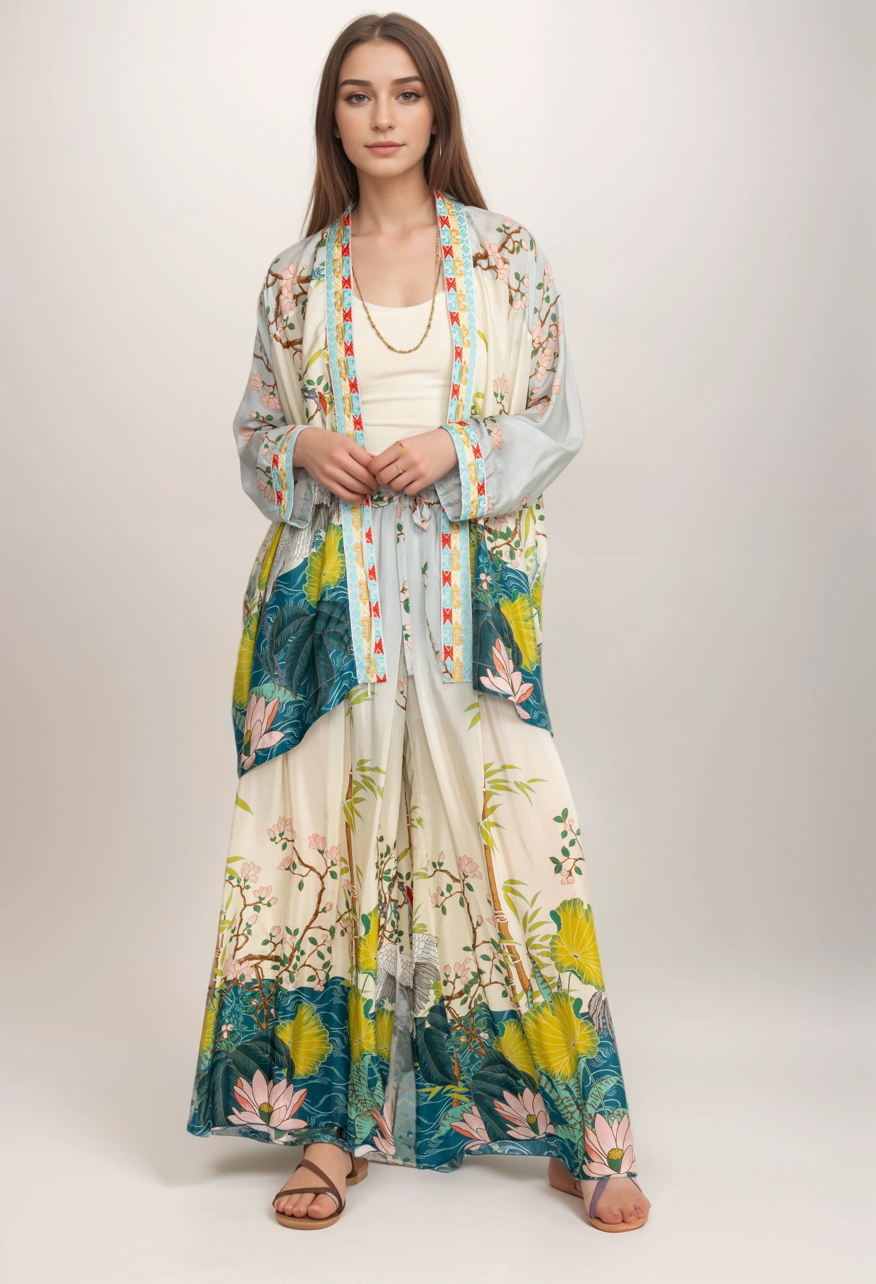 Johnny Was Pribasa Lined Arya Pant C63624 Boho Chic
