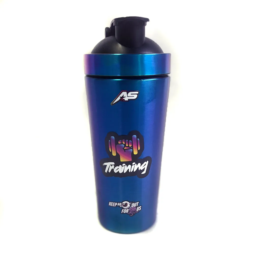 Kamikaze Rainbow Stainless Steel Shaker 700ml by Athletic Sport