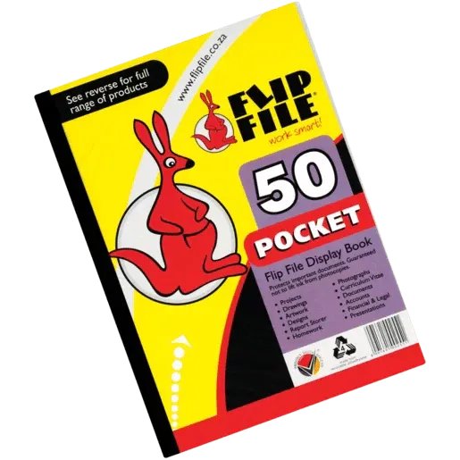 kangaroo Flip File A4 50 Pocket