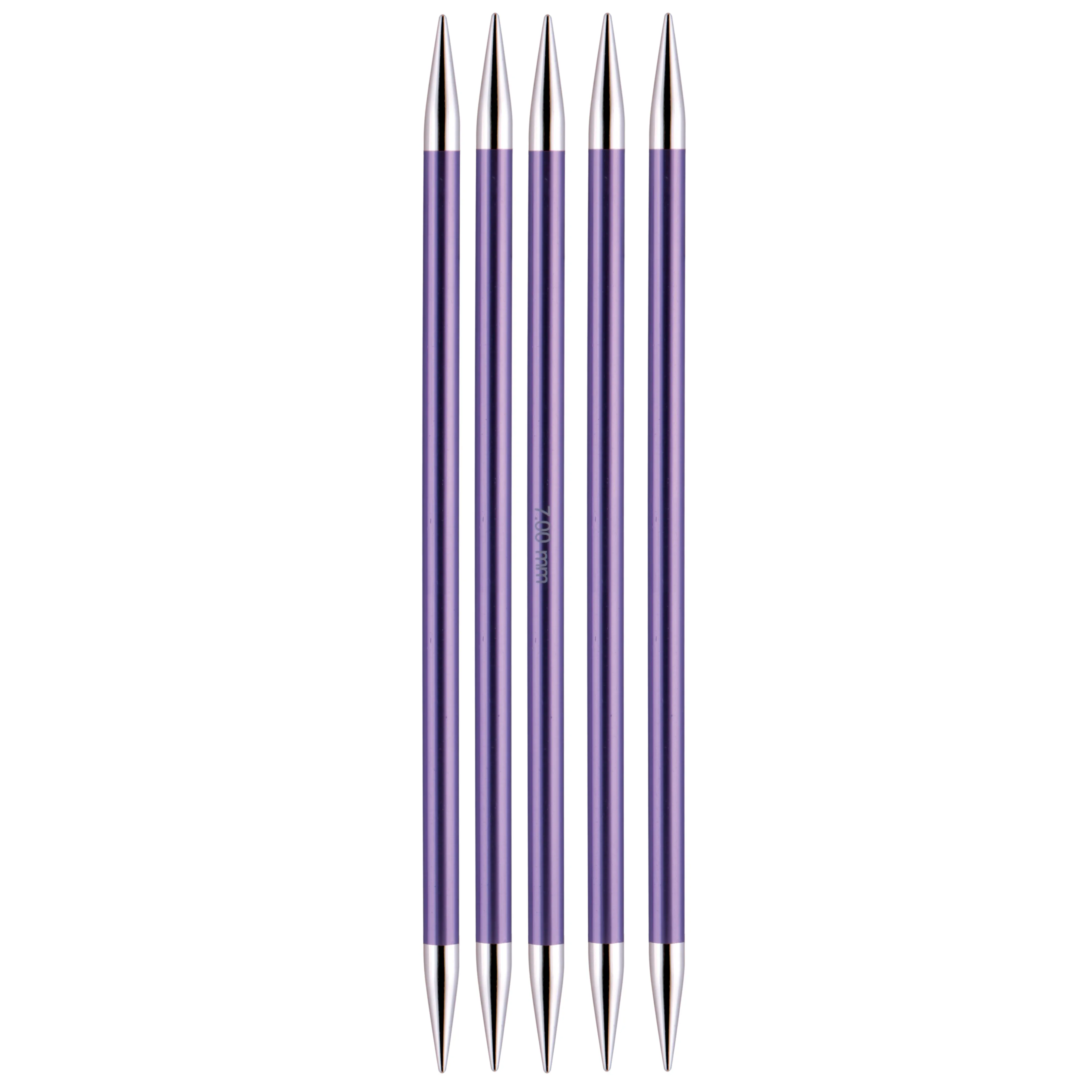 Knit Pro Zing Double-Point Coloured Knitting Needles-Set Of Five 7.00mm