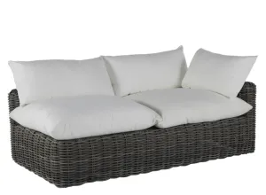 Kona Outdoor Wicker Right Arm Facing Loveseat - Slate Gray