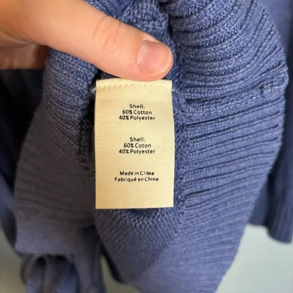 L’Agence Women’s Mica Belted Cable Knit Cardigan Blue
