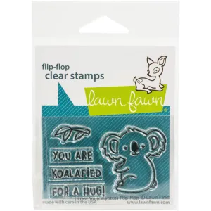 Lawn Fawn [Stamp & Die - PART] - (Clear, Photopolymer) - I Love You (Calyptus) Flip Flop