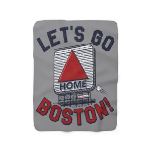 Let's Go Boston Hometown Sherpa Fleece Blanket