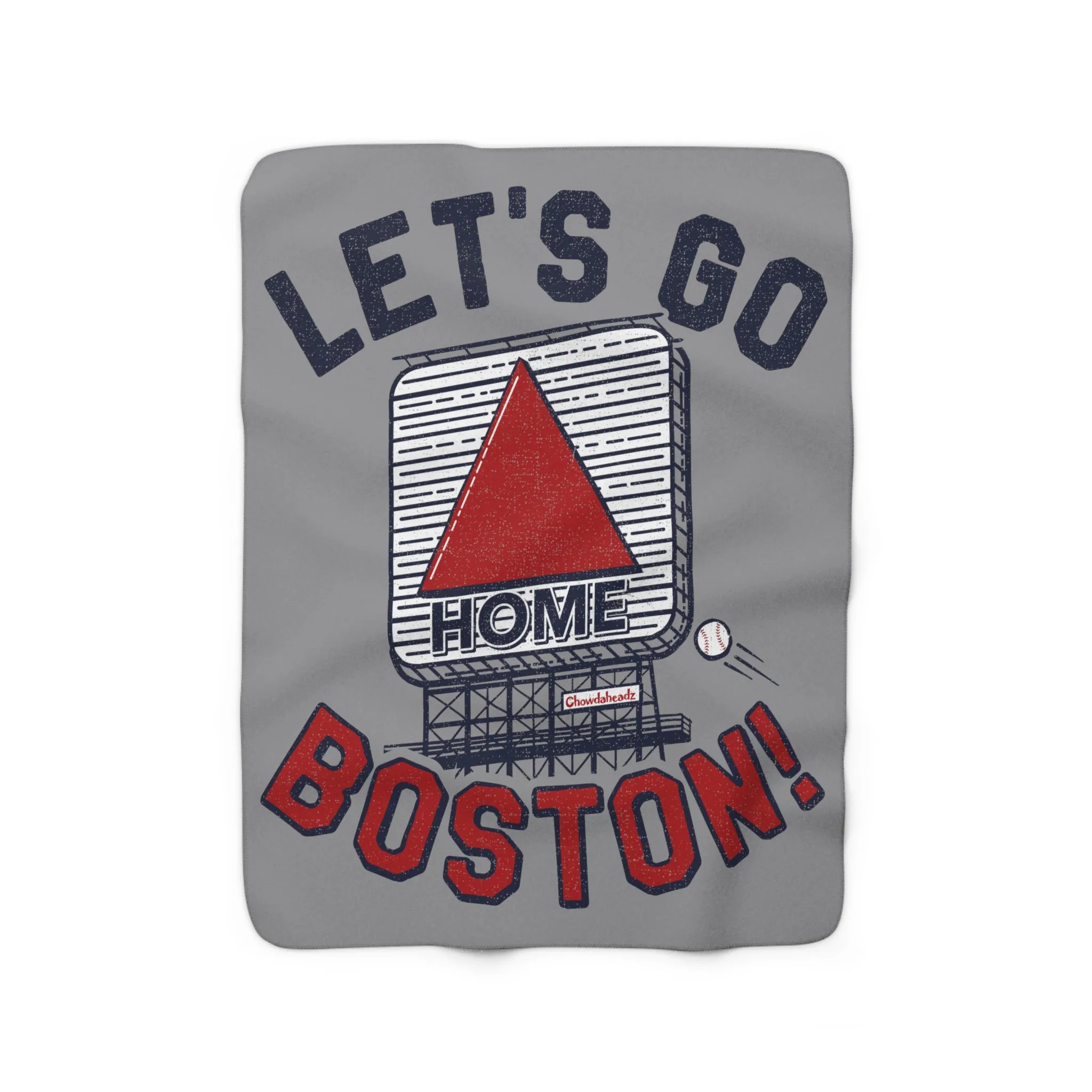 Let's Go Boston Hometown Sherpa Fleece Blanket