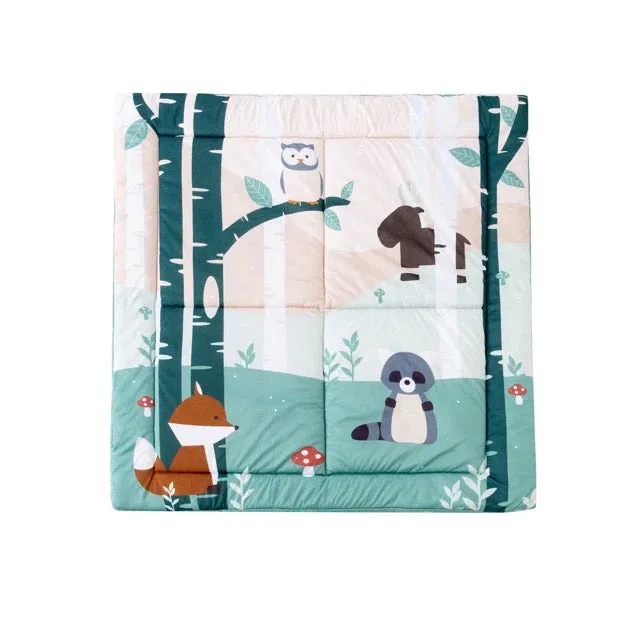 Little Big Friends Reversible Patchwork Play Mat - Forest