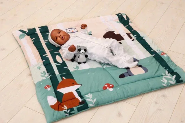 Little Big Friends Reversible Patchwork Play Mat - Forest