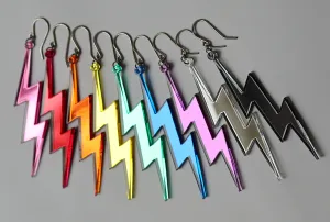 LUCKY STRIKE POINTED BOLT EARRINGS