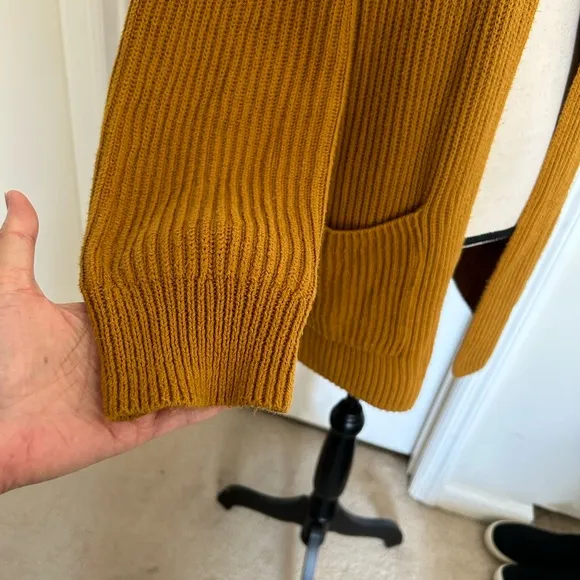 Madewell Nolan Ribbed Open Front Cozy Cardigan