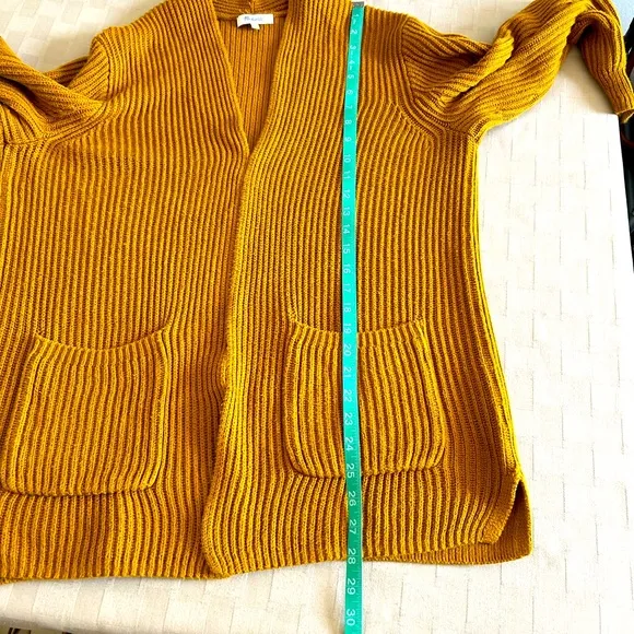 Madewell Nolan Ribbed Open Front Cozy Cardigan