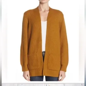 Madewell Nolan Ribbed Open Front Cozy Cardigan