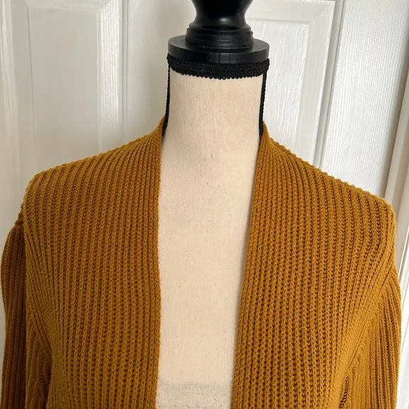 Madewell Nolan Ribbed Open Front Cozy Cardigan