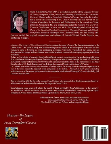 Maestra: The Legacy of Fiora Corradetti Contino