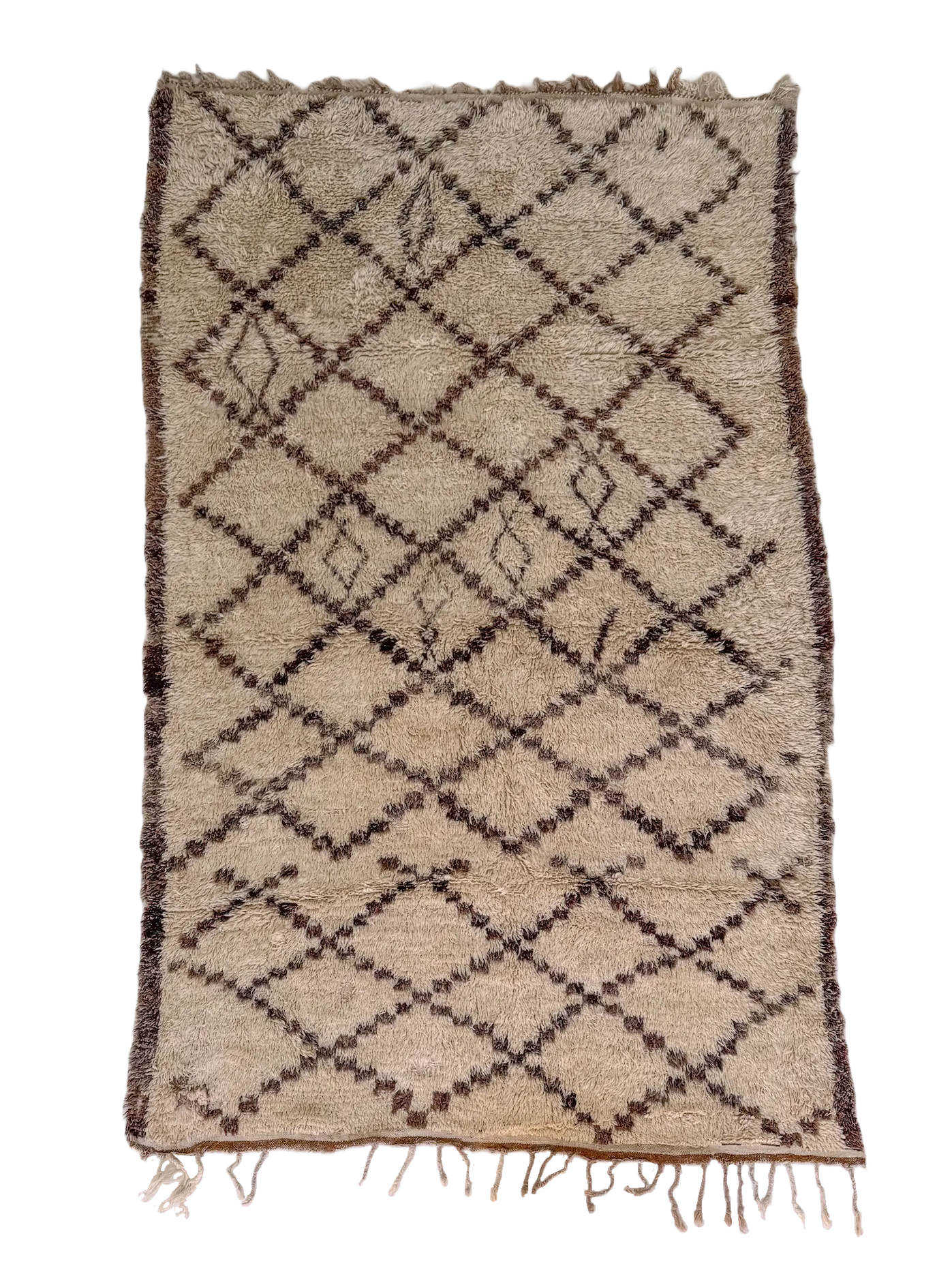 Marmoucha's Square Trellis Vintage Hand-Knot