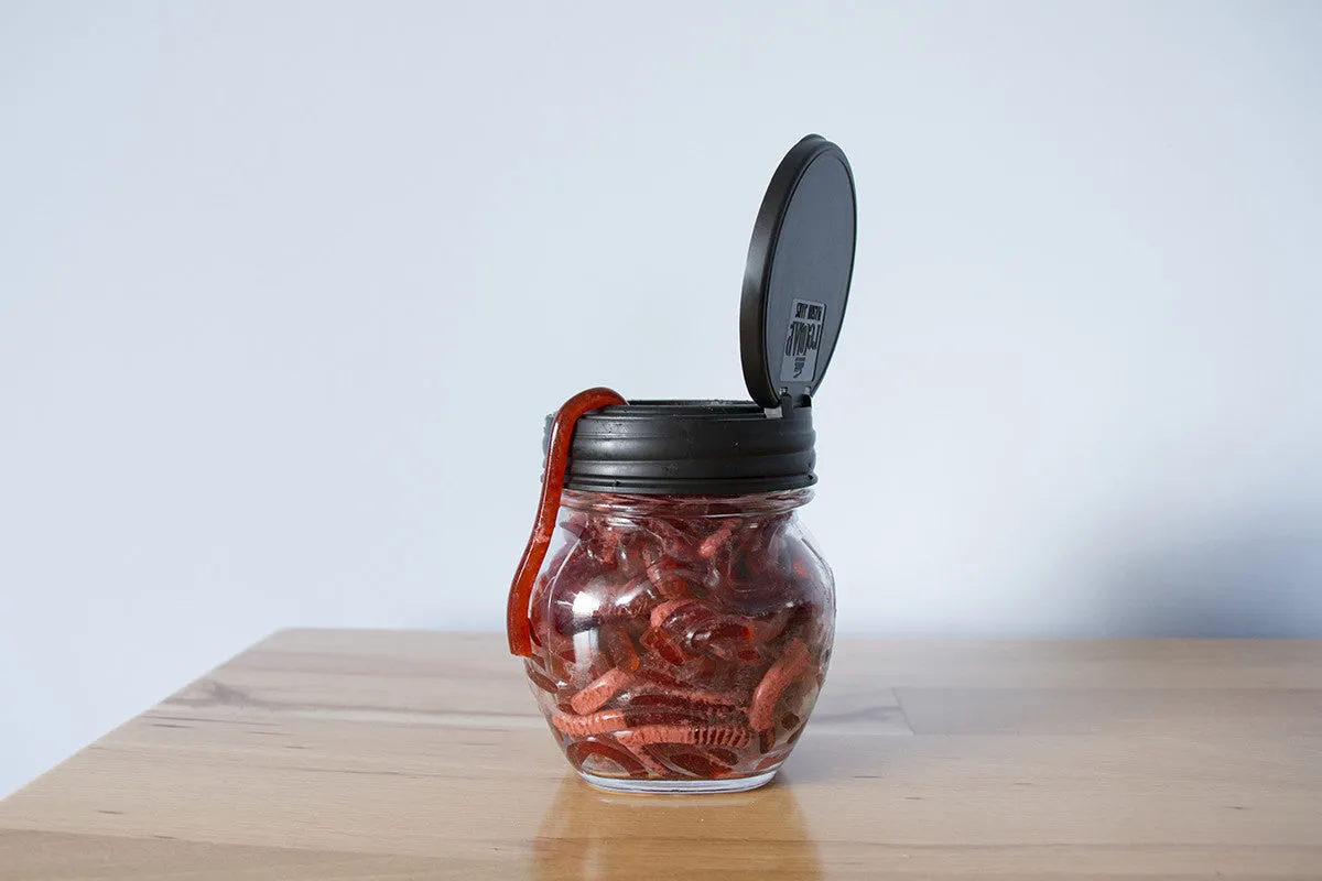 Mason Jar Flip Lid (Black)