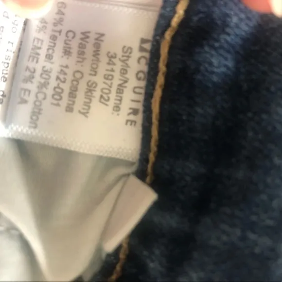 McGuire Newton Skinny in Oceana, raw hem