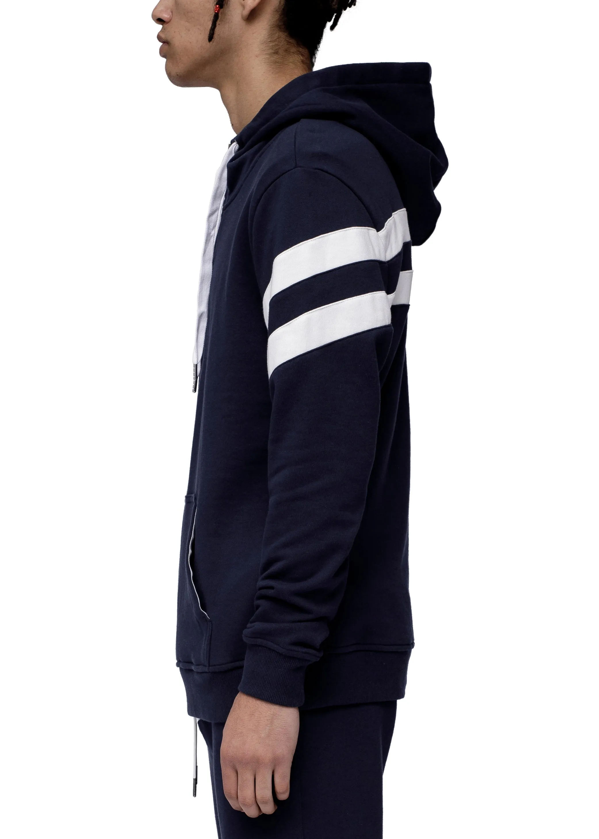 Men's Half Zip Pullover Hoodie in Navy