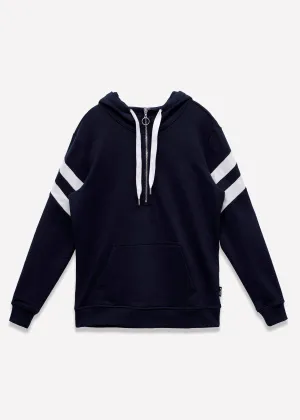 Men's Half Zip Pullover Hoodie in Navy