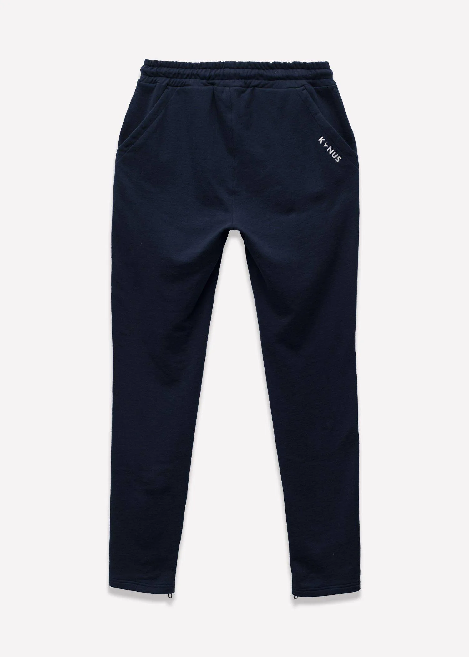 Men's  Zipper Pocket French Terry Sweatpants in Navy