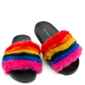 Mindy-01 Fur Slides