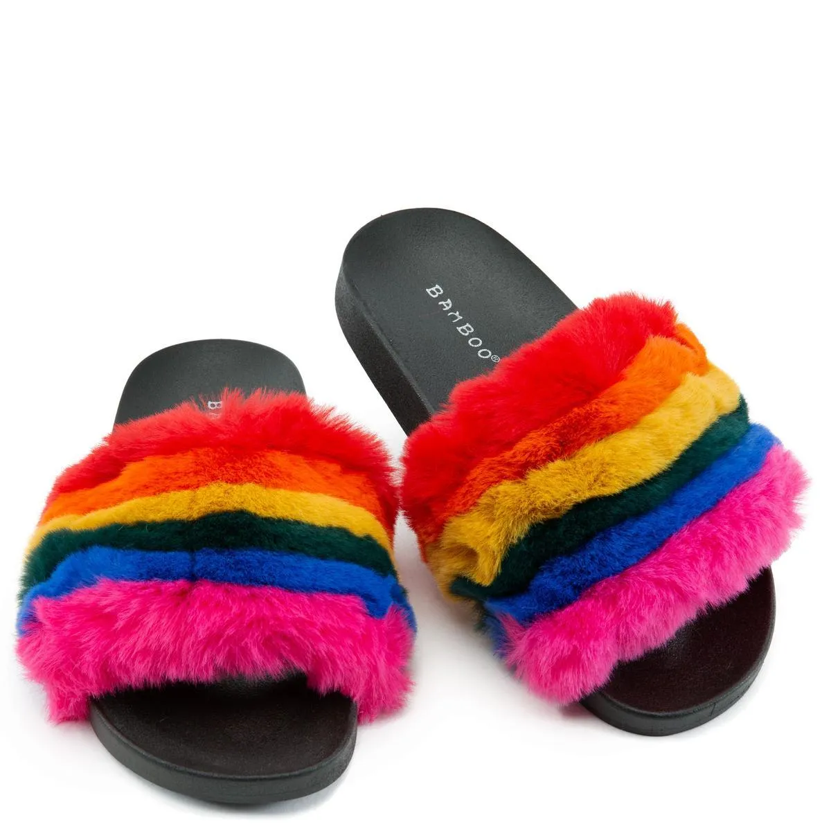 Mindy-01 Fur Slides