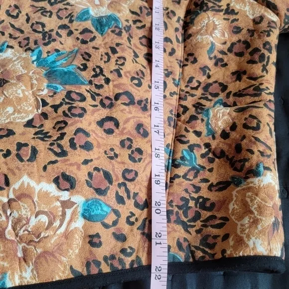 MINKPINK Leopard floral Sherpa Jacket size large