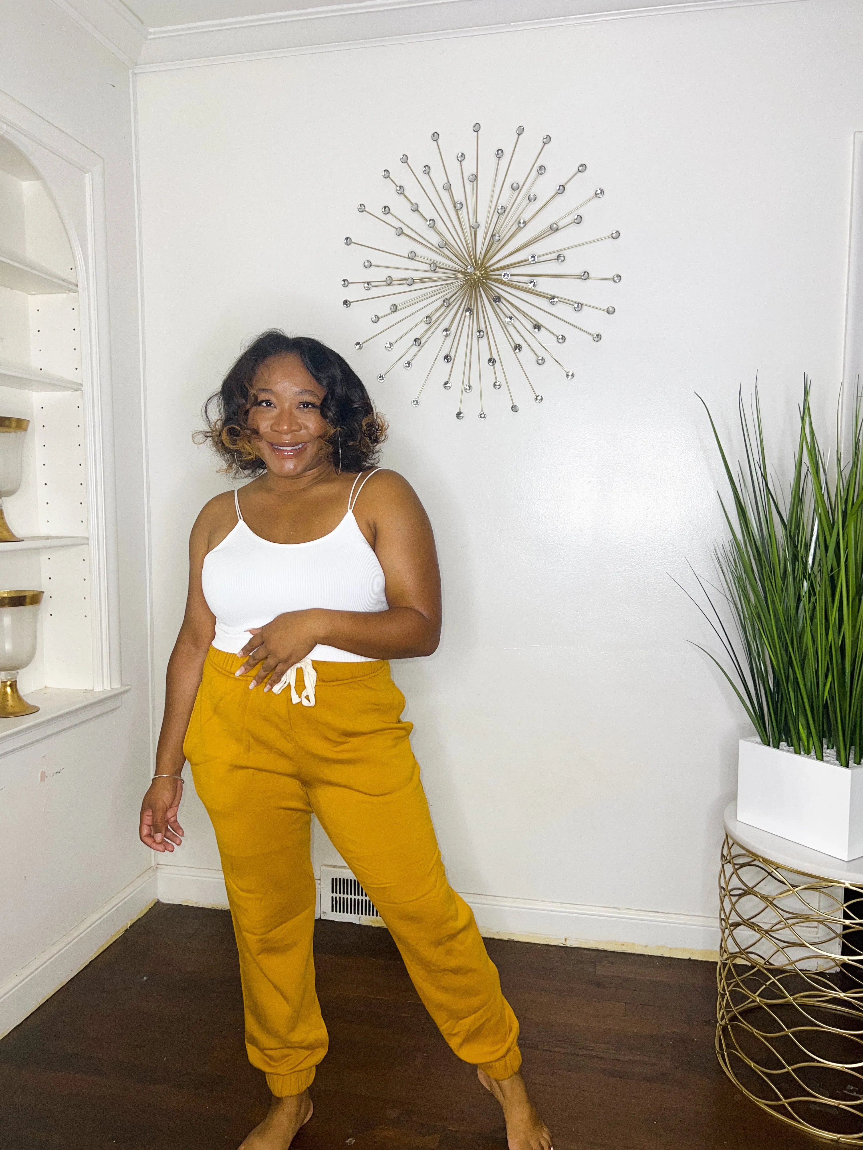 Mustard Cozy Joggers