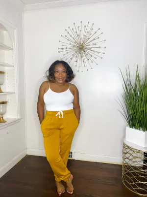 Mustard Cozy Joggers