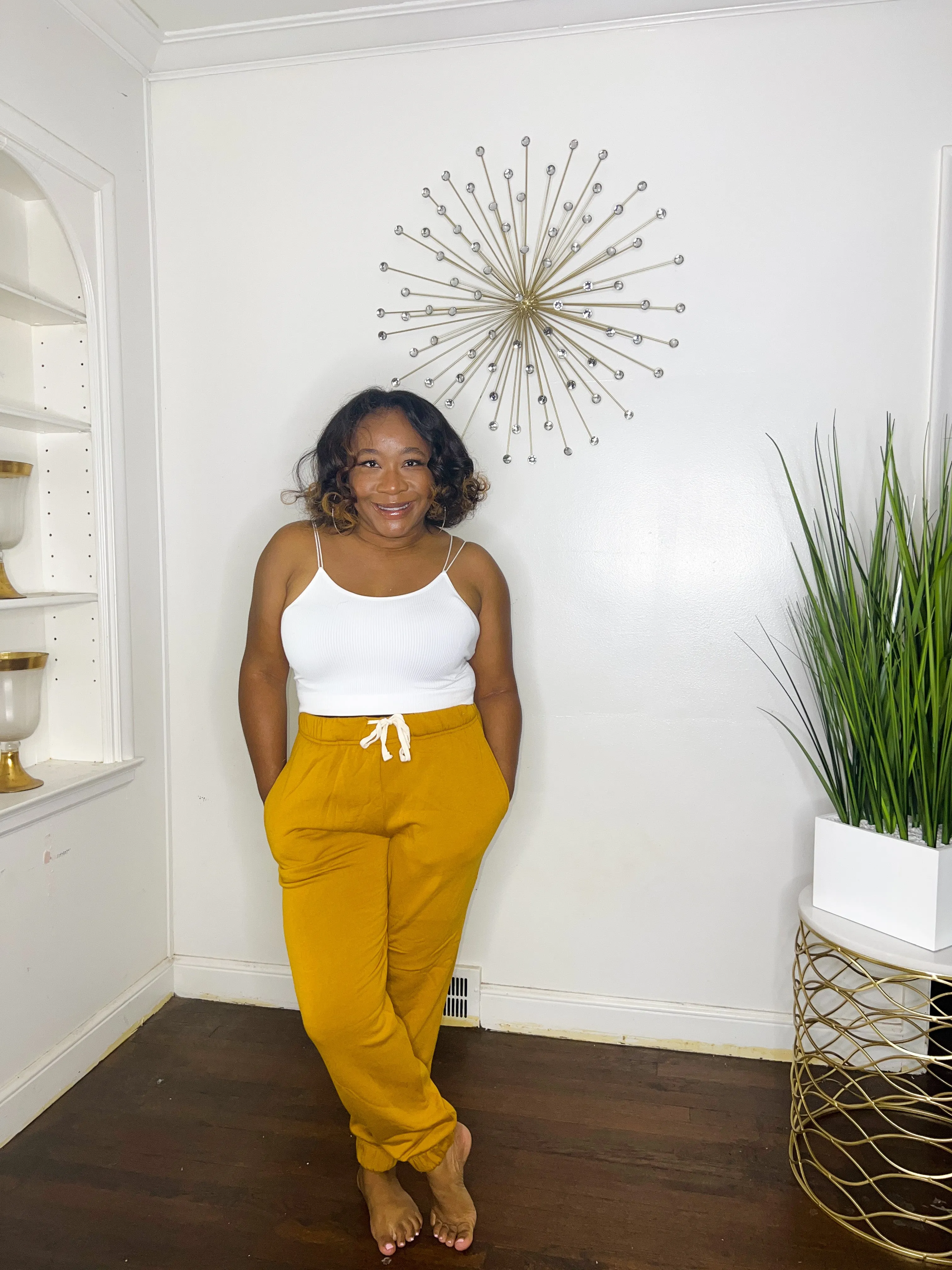 Mustard Cozy Joggers