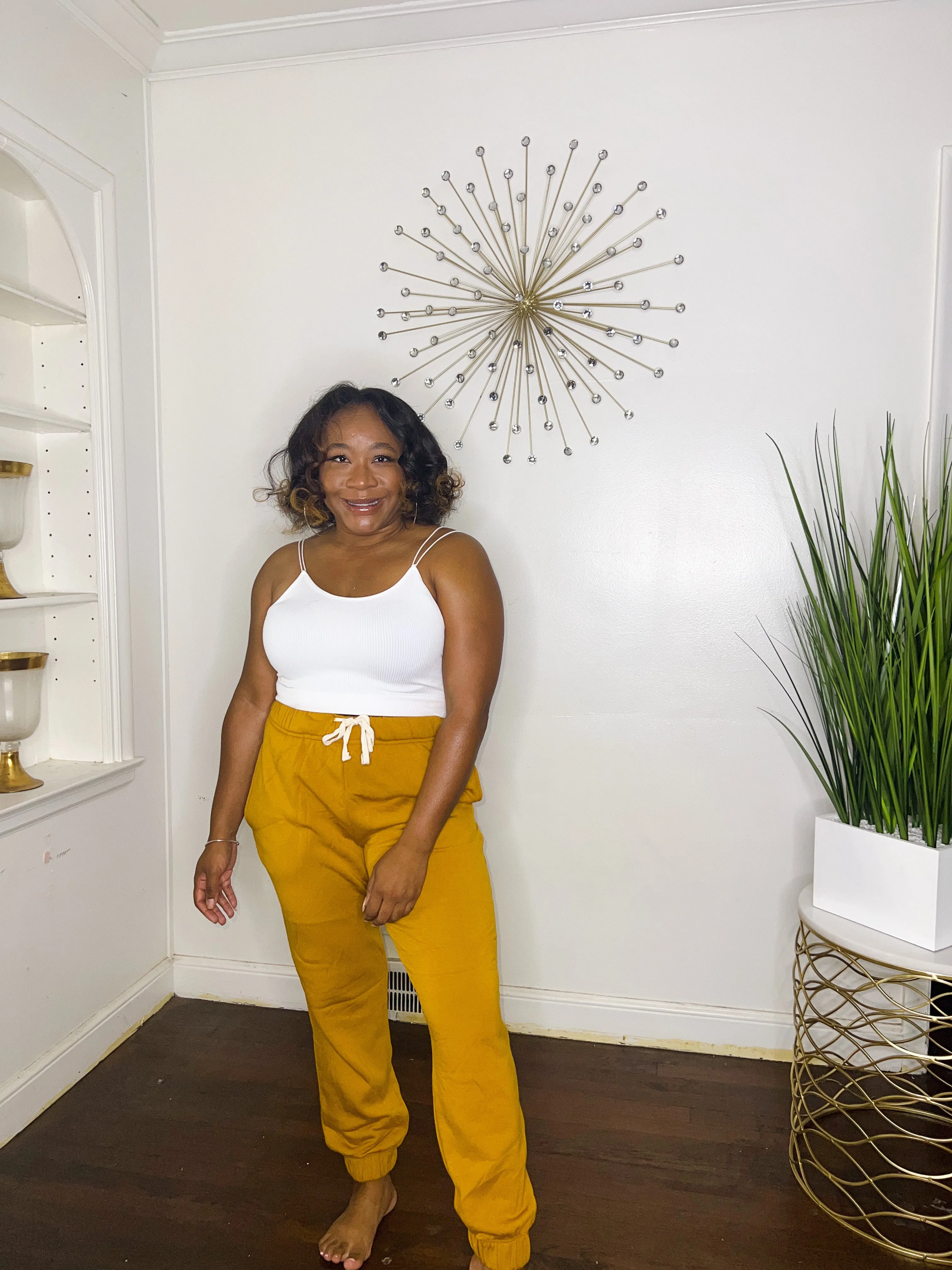 Mustard Cozy Joggers