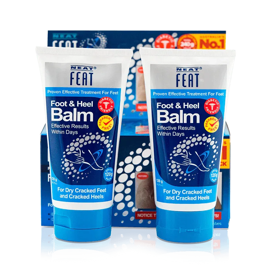 Neat Feat Heel Balm 120gm  Mega Pack for Dry, Cracked feet