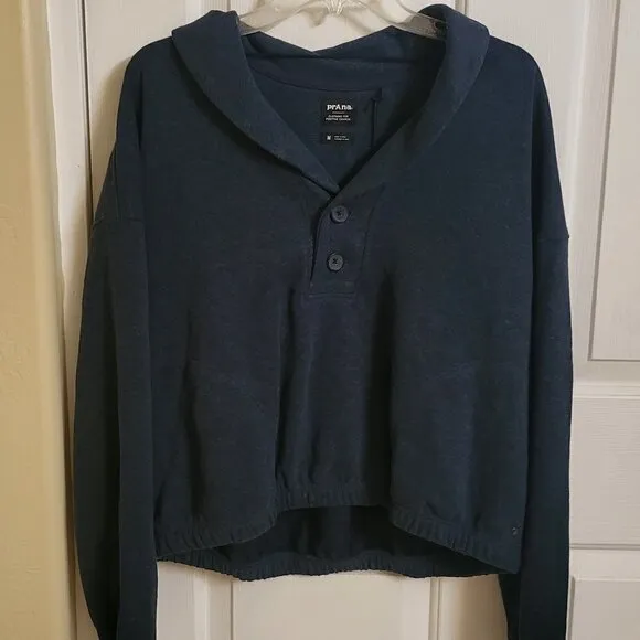 NWT PrAna Cozy Up Michie Top Sweater Dark Sky Heather  Size: Medium