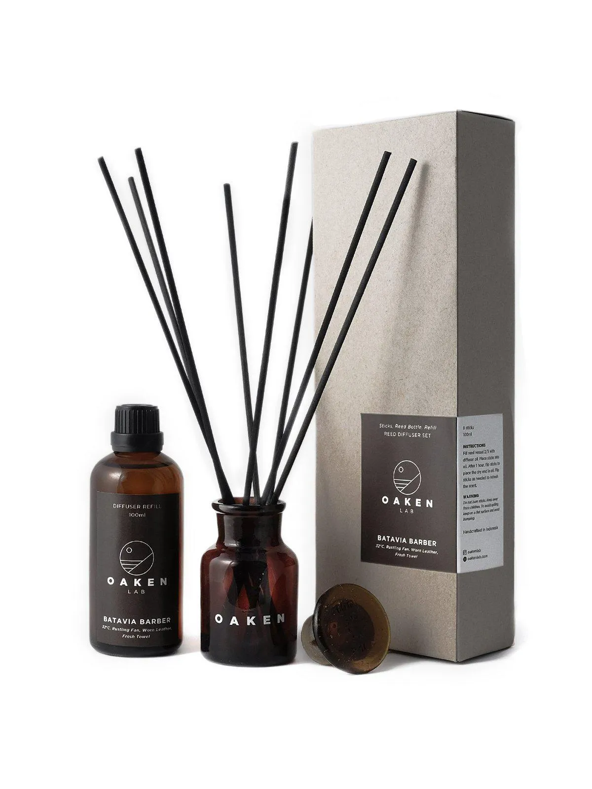 Oaken Lab Reed Diffuser Batavia Barber 100ml