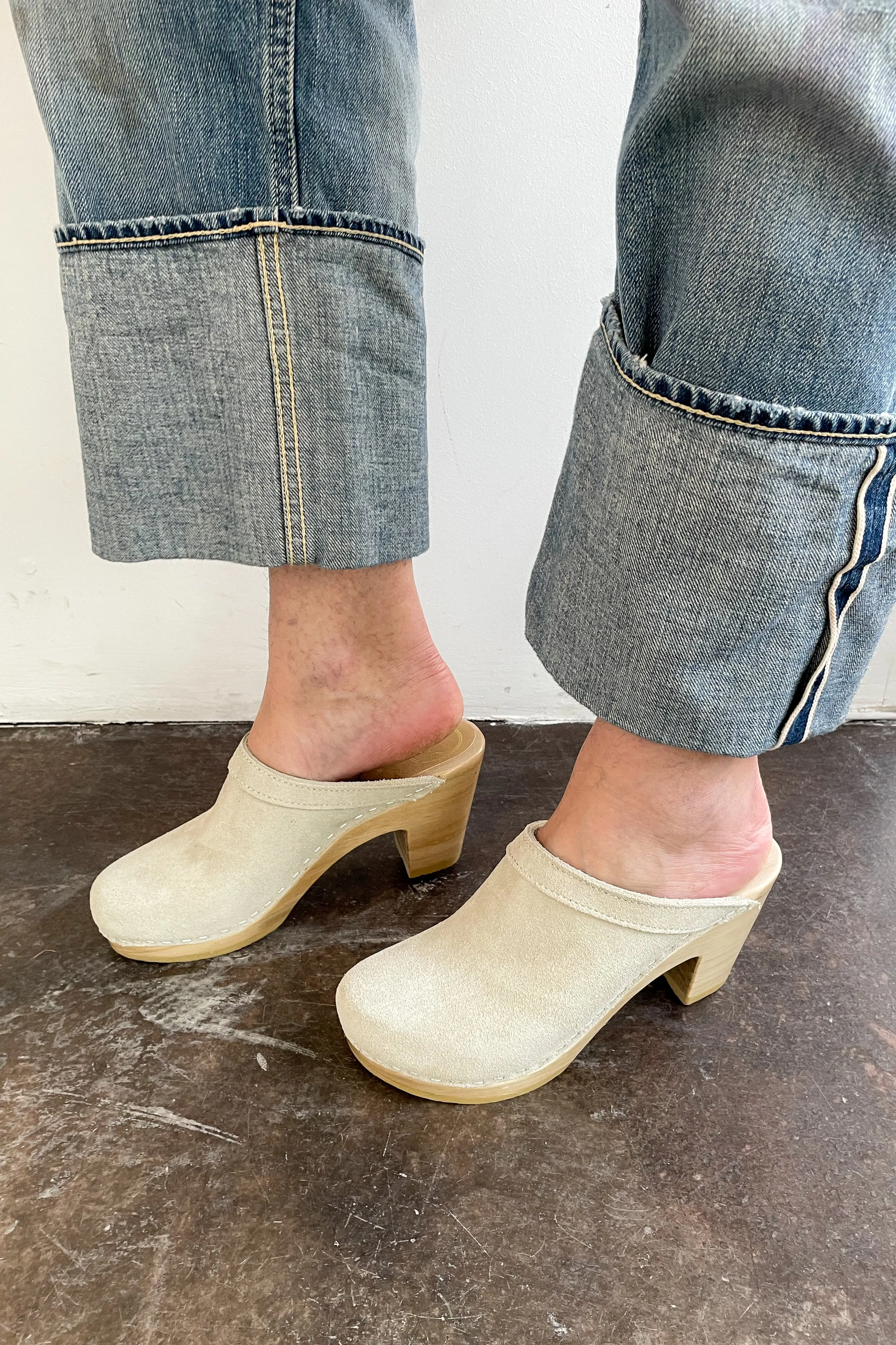 Old School High Heel Clog