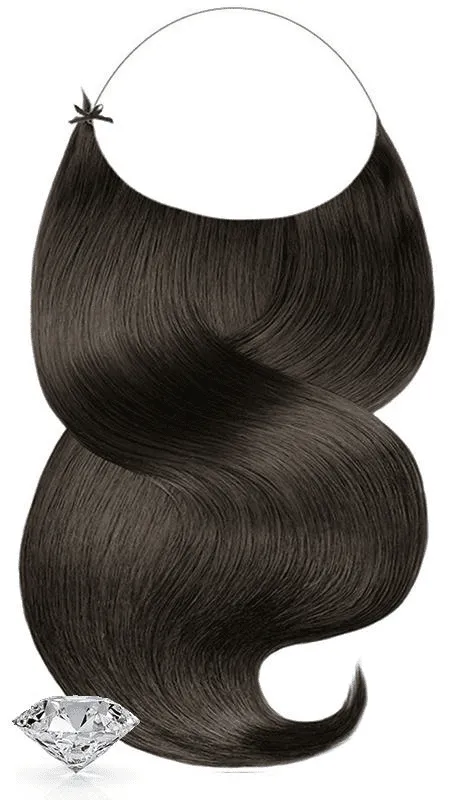 One-Piece / Hallo Hair Extensions Expresso Black