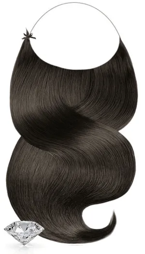 One-Piece / Hallo Hair Extensions Expresso Black