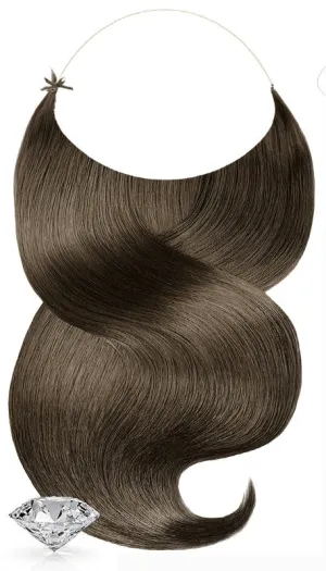 One-Piece / Hallo Hair  Extensions Light Natural Brown