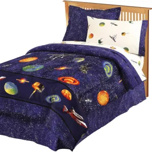 Outer Space Themed Comforter Set With Sheets