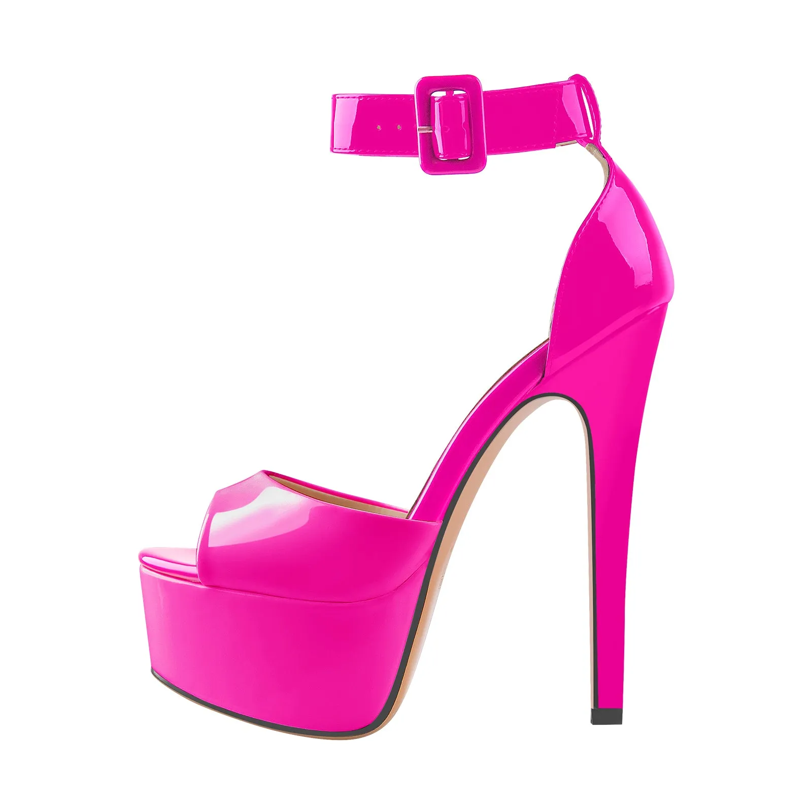 Peep Toe Platform Ankle Straps High Heel Sandals