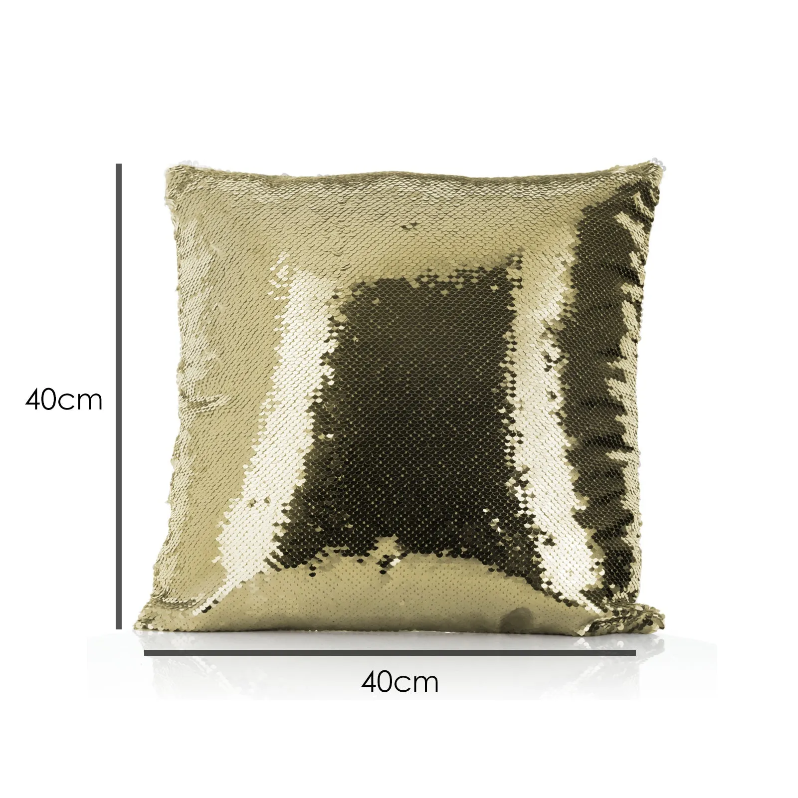 Personalised Sequin Cushion with Alpaca Bow Tie and Glasses and Cute Text