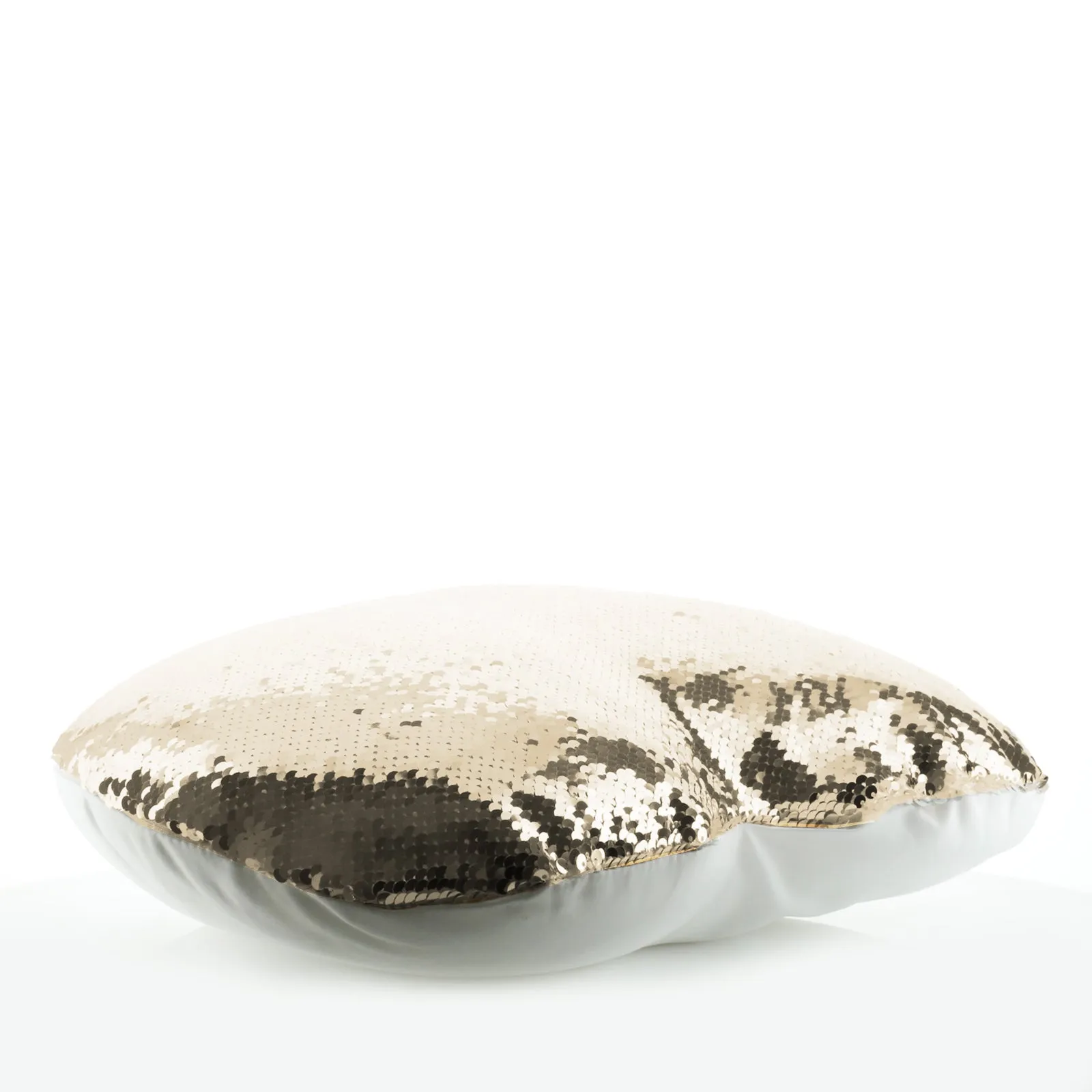 Personalised Sequin Heart Cushion with Brown Owl Pine Tree and Cute Text