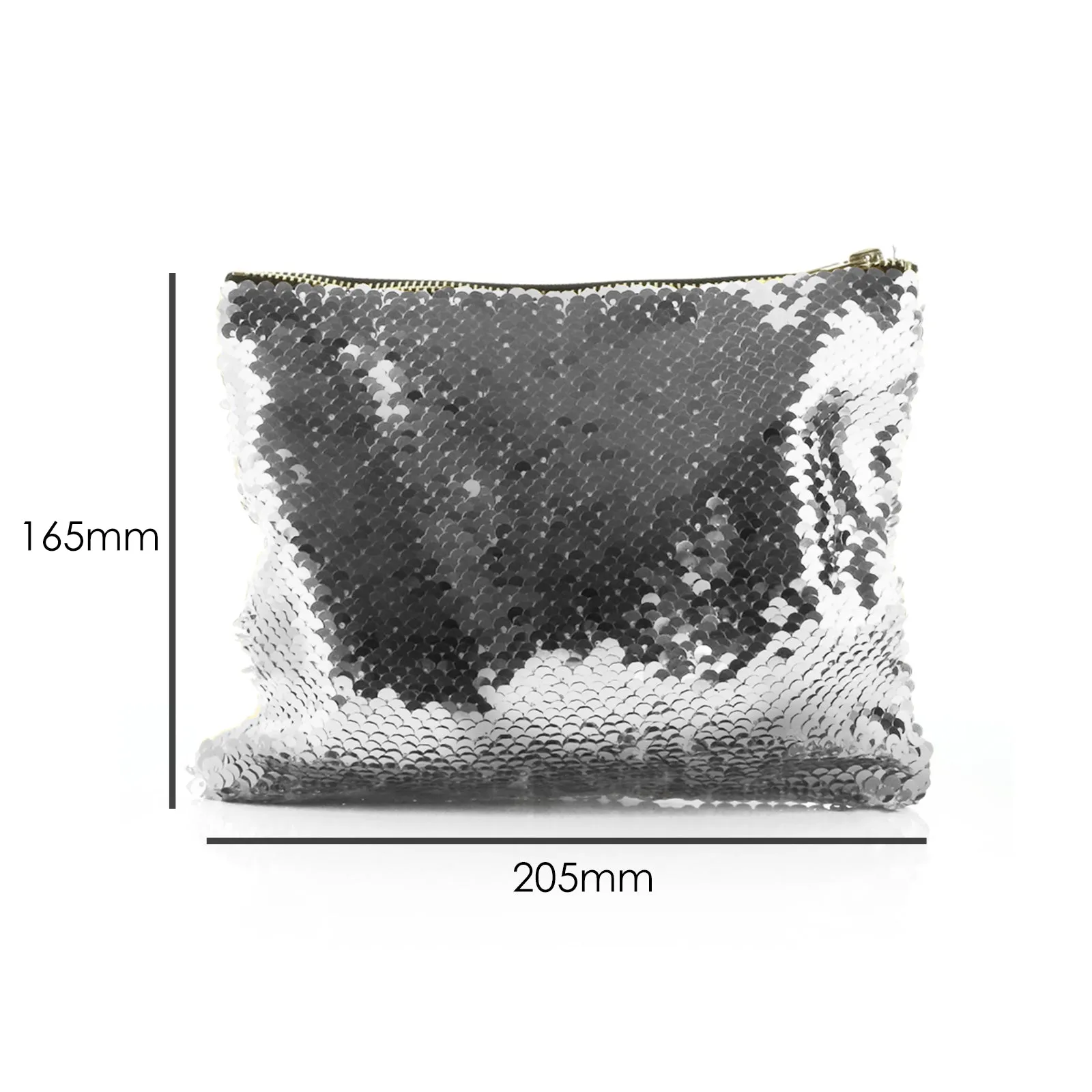 Personalised Sequin Zip Bag with Welcoming Text and Relaxing Mum and Baby Pandas